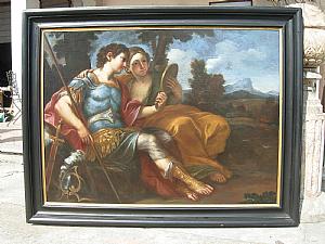 Grande pintura "Armida e Rinaldo"
